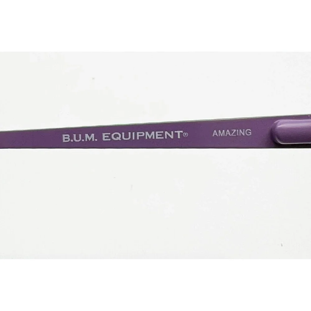 B.U.M. Equipment Eyeglasses Women Black Purple Amazing Oval Frames 51-16-135